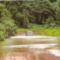 route gabonaise en saison de pluie